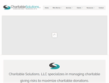 Tablet Screenshot of charitablesolutionsllc.com
